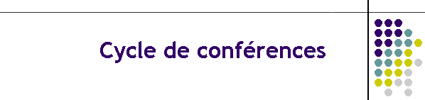 Cycle de conf�rences